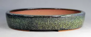 Tokoname Oval Bonsai Pot by Yozan, #41T13N : 280*225*H55mm - Picture 1 of 8