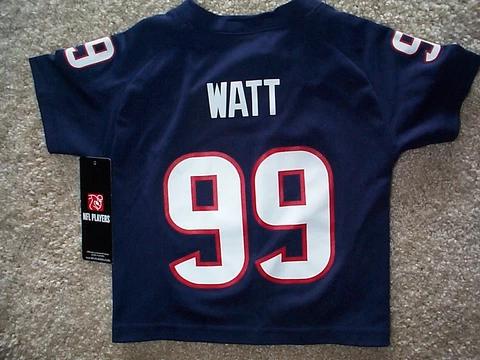 *IRREGULAR* Houston Texans JJ WATT nfl Jersey TODDLER (2/2T) Cover
