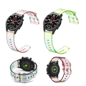 Rainbow TPU Watch Band Strap For Samsung Galaxy Watch 6 40mm/44mm 43/47mm - Picture 1 of 20