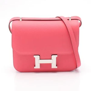 HERMES Constance 3 Mini Miroir Schultertasche 083905CK Epsom Leder Rosa Gebra... - Bild 1 von 6