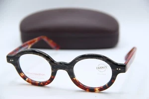 NEW JEAN LAFONT PARIS JOURNAL 5158 BLACK ORANGE TORT EYEGLASSES W/CASE 45-24 - Picture 1 of 5