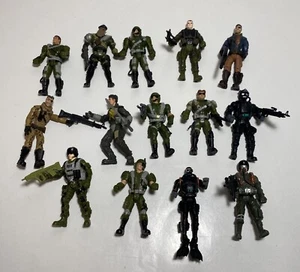 Lanard Corps Chap Mei Action Figures Army Men Soldiers W/ Weapons Lot Of 14 B - Picture 1 of 8