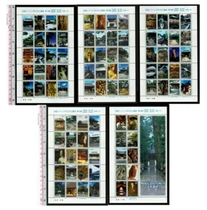 RD Regional Stamp Shikoku 88 Temples 5 type sheets Full set Pilgrimage Japan - Picture 1 of 6