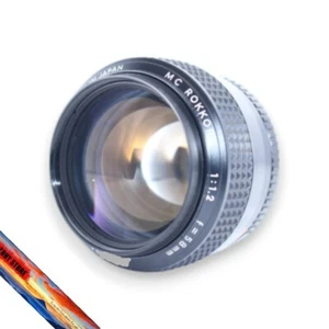 Minolta MC Rokkor 58mm f/1.2 Standard Prime MF Camera Lens Black Hawk Eye Tested - Picture 1 of 6
