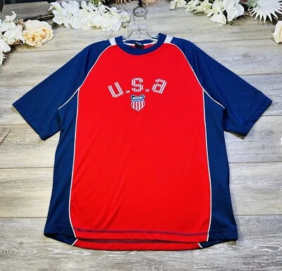 Camiseta deportiva de fútbol EE. UU. talla mediana para hombre relajada adulto por principiante, Dri Fit Foto 1 de 4