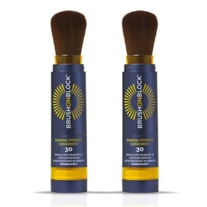 Brush On Block Mineral SPF 30 Sunscreen Powder 0.12oz - Translucent Duo Pack - Picture 1 of 4