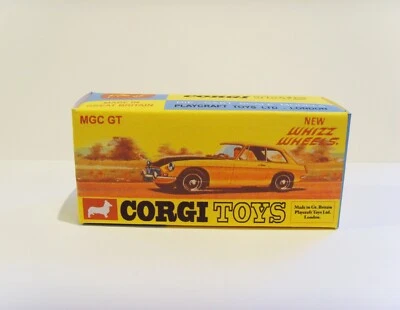 CORGI TOYS No. 378 - MGC GT - Superb custom display/ repro box ONLY. - Image 1 of 3