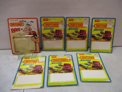 Lot of 1970's Matchbox Superfast Cardbacks with Popeye - Image 1 of 4