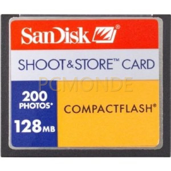 Sandisk 128MB Shoot & Store CF Card (SDCFS-128-A10) - Image 1 of 1