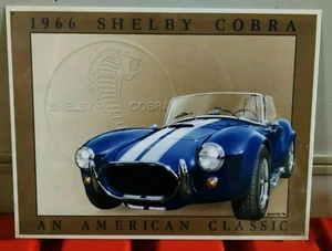 Letrero de metal Shelby Cobra 1966 arte clásico americano de Hutchings '98  - Imagen 1 de 4