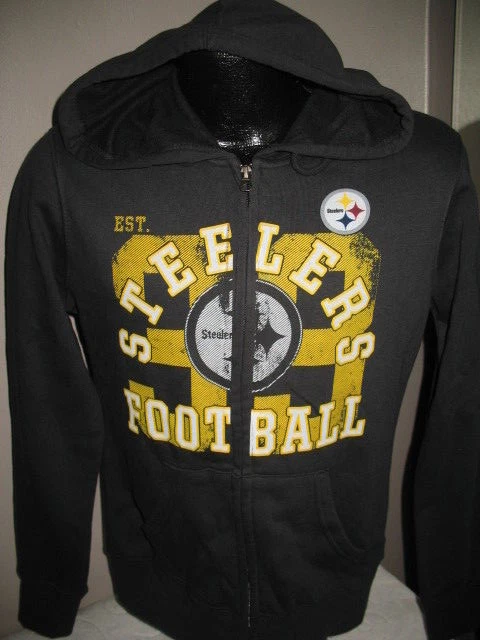NFL Pittsburgh Steelers Fútbol Sudadera Cremallera Completa Chaqueta Mujer Talla Nueva con Etiquetas Foto 1 de 3