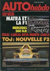 AUTO HEBDO Nr. 3 04.03.1976 TOJ F2 LANCIA BETA MONTECARLO MERCEDES 300SLR - Bild 1 von 1