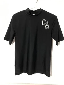 Cherokee Boys Sz XL (16/18) Black Short Sleeve Swim Top Shirt - Picture 1 of 9