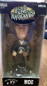 NIB 2001 MOE THE THREE 3 STOOGES GOLFING BOBBLEHEAD NODDER HEAD KNOCKERS NECA - Picture 1 of 4
