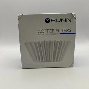 100ct BUNN Coffee Filters 8-12 Cup BCF100-B 8 cup, 10 cup - Picture 1 of 4