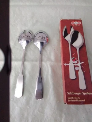 Salatbesteck Marke Tischfein Salzburger Spaten Edelstahl Rostfrei - Bild 1 von 3