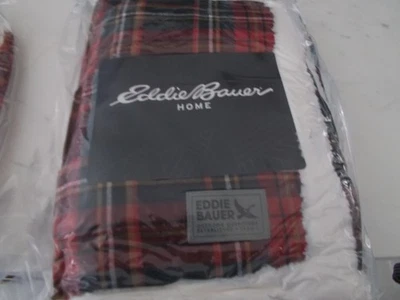 NEW  $70.00 Eddie Bauer Throw Blanket All Season Reversible Sherpa Bedding - Image 1 of 4