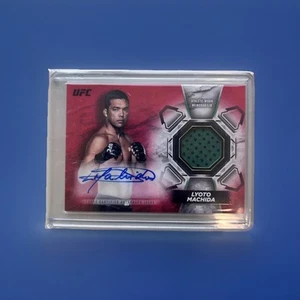 LYOTO MACHIDA 2018 TOPPS UFC KNOCKOUT 1/8 AUTOGRAPH PATCH RUBY WORN MEMORABILIA - Picture 1 of 2