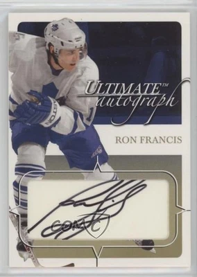 2003-04 ITG Ultimate Memorabilia 4th Edition Gold /35 Ron Francis #21 Auto HOF - Image 1 of 2