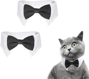 2 Pezzi Papillon per Cani, Papillon Regolabile,Cravatta per Animali Domestici,Ac - Foto 1 di 4