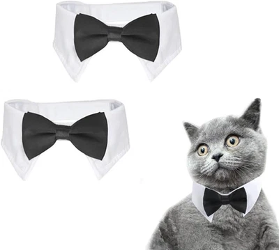 2 Pezzi Papillon per Cani, Papillon Regolabile,Cravatta per Animali Domestici,Ac - Immagine 1 di 4