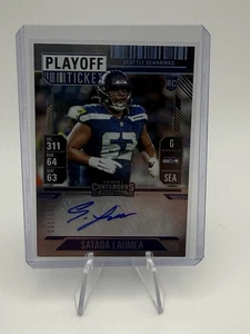 2024 Panini Contenders #284 SATAOA LAUMEA RC Auto Playoff Ticket /149 - Picture 1 of 2
