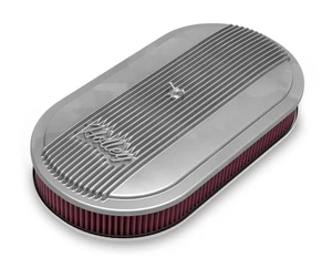 Holley 120-400 Vintage Series Oval Air Cleaner - Natural Cast - Bild 1 von 11