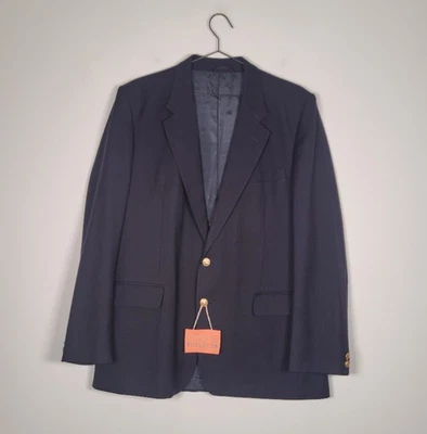 Christian Dior Monsieur Blazer 42R Navy Blue Wool Vintage Jacket Lined Harrods - Image 1 of 4