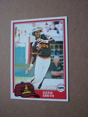 Tarjeta de béisbol 1981 Topps Ozzie Smith #254 casi nueva-como nueva, afilada y centrada Foto 1 de 2