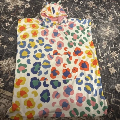 Mini Boden Toweling Poncho Terry Hooded Cover Up Throw 10-12 Years - Image 1 of 3