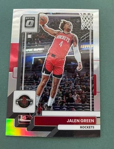2022-23 Panini Donruss Optic Jalen Green Silver Prizm #147 Houston Rockets - Picture 1 of 2