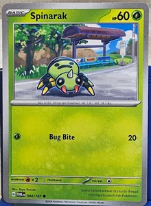 Pokemon Spinarak 004/167 Sv06: Twilight Masquerade Regular - Picture 1 of 2