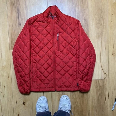 Hawke & Co. Sport Men's Red Performance Sport Fiber Quilted Jacket Size Small - Image 1 of 3