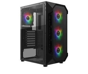 GAMDIAS AURA GC1 ATX Mid Tower Gaming Computer PC Case with Side Tempered Glass, - Picture 1 of 8