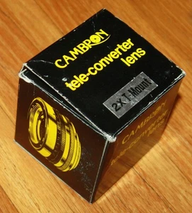 Cambron Tele-Converter Lens 2X T-Mount - Picture 1 of 2