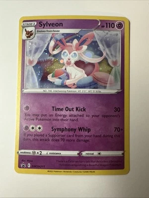 Pokémon Sylveon TCG Sword & Shield SWSH211 Holo Promo Card - Never Played - Image 1 of 3