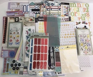Large Scrapbooking Sticker & Embellishment Lot ~ Over 150 Items - Picture 1 of 13