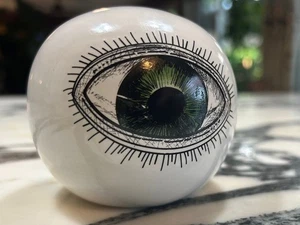 Weird Glass Eye 4" Orb Oddity Halloween decor spooky dark - Picture 1 of 4