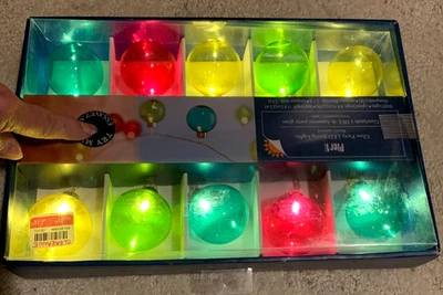 Pier 1 Imports LED Multi-Color 10 Battery Op. Party Lights (11ft. 5in.) NIB - Image 1 of 4
