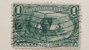 Scott # 285 1c Trans-Mississippi Exposition Marquette On Mississippi 1898 gebraucht - Bild 1 von 2