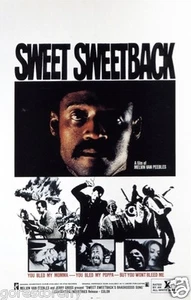 SWEET SWEETBACK Movie Poster Blaxploitation Shaft - Picture 1 of 1