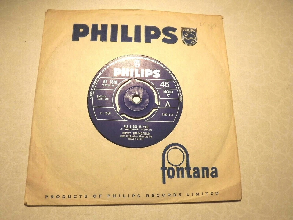 45rpm....Dusty Springfield......All I See Is You......60s Pop... - Image 1 of 1