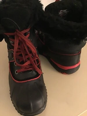 Pajar Mujer Botas Impermeables Piel Cuero Negro Talla 8 Euro 39 Foto 1 de 4