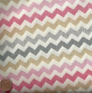 Chevron cupcake pink gray zig zag Timeless Treasures fabric - Picture 1 of 1