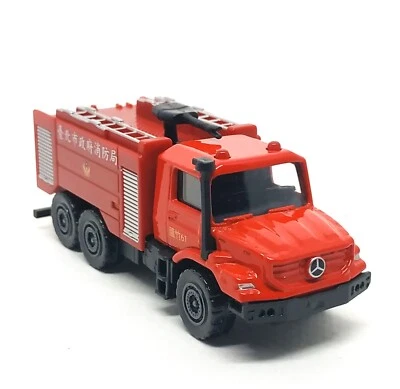Majorette Mercedes Benz Zetros Taiwan Fire Truck 1/87 3" no Package - Image 1 of 4