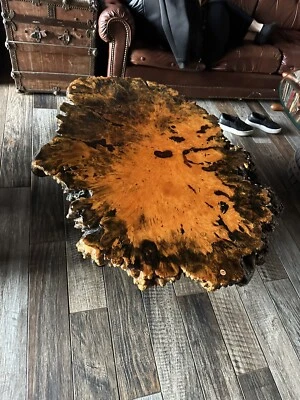 Mesa de centro siciliana de madera rústica italiana, Staten Island, recoger Foto 1 de 3