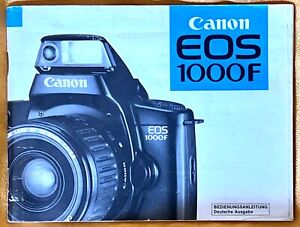 ORIGINAL Canon Bedienungsanleitung EOS 1000F keine Kopie Deutsche Ausgabe 64 S.