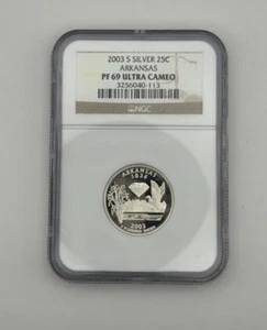 2003-S Arkansas Proof State Quarter 25c NGC PF69 UCAM - Picture 1 of 4