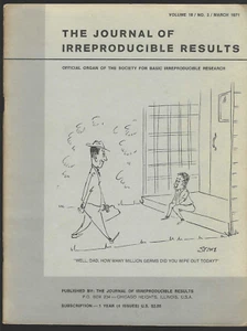 Journal of Irreproduzible Results Vintage März 1971 Wissenschaft Biologie Chemiker Humor - Bild 1 von 3