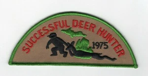 1975 Michigan Successful Deer Hunting Patch - Picture 1 of 1